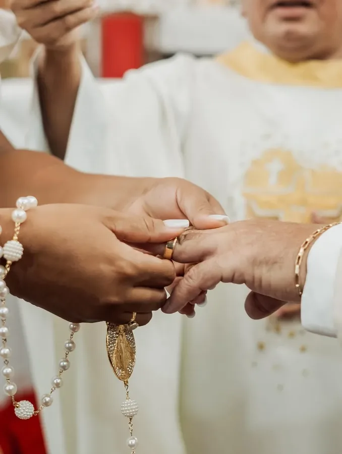Casal cliente Ouro Fino no dia do casamento